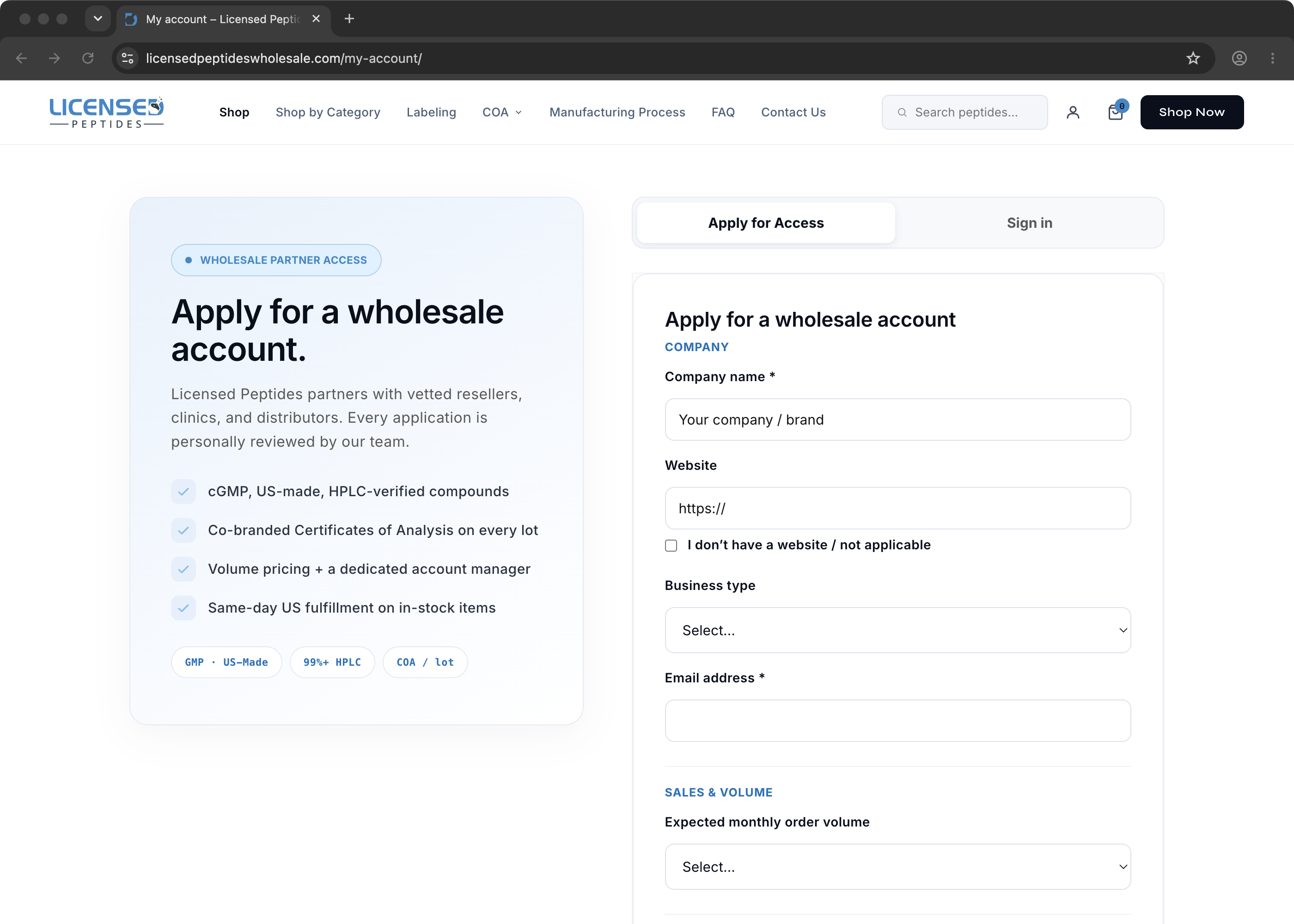 Research Use Only entry interstitial